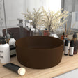 Luxuriöses Waschbecken Rund Matt Dunkelbraun 40x15 cm Keramik - Xcelerate Your Shopping - Place-X Shop