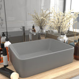 Luxus-Waschbecken Matt Hellgrau 41x30x12 cm Keramik - Xcelerate Your Shopping - Place-X Shop