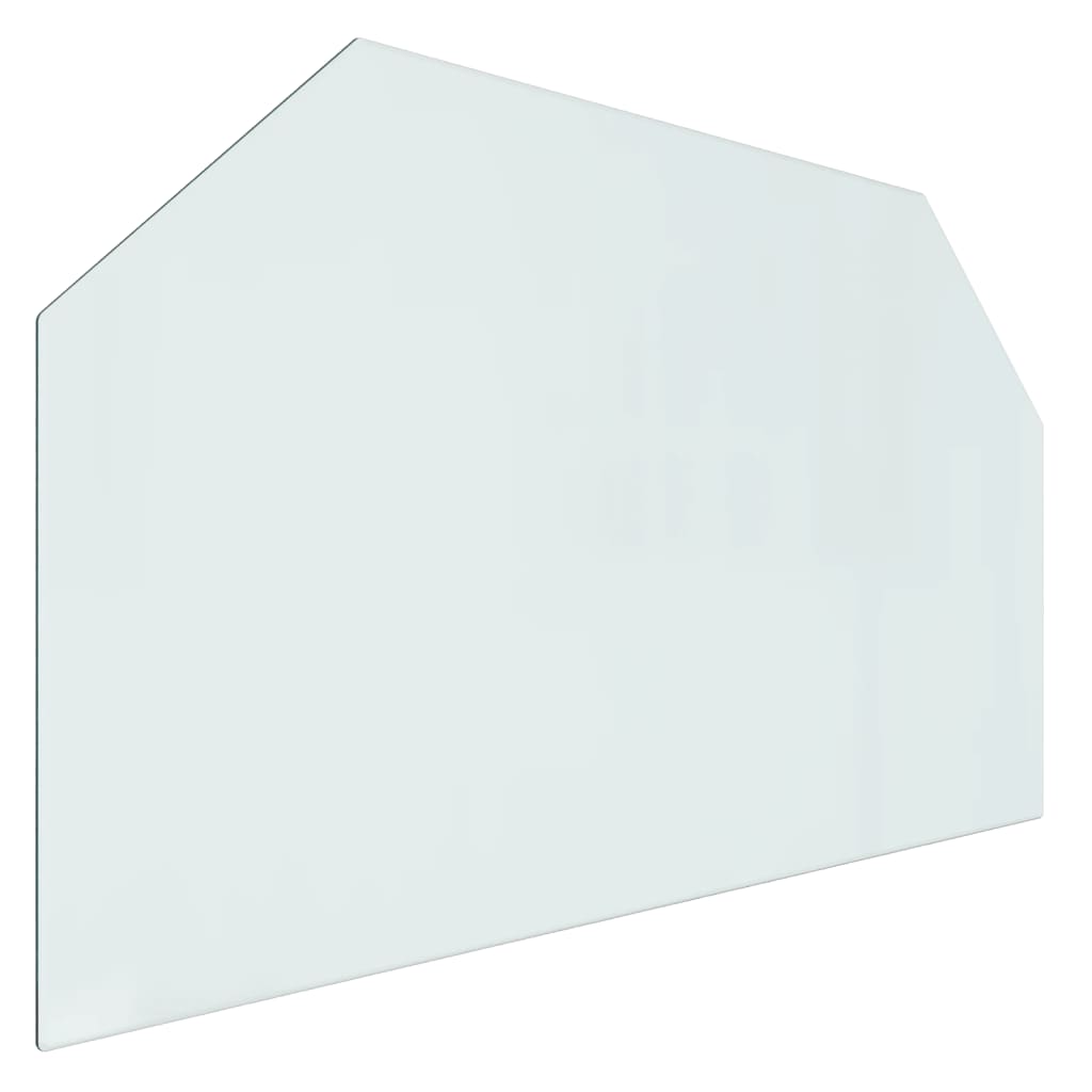 Kaminofen Glasplatte Sechseck 100x60 cm