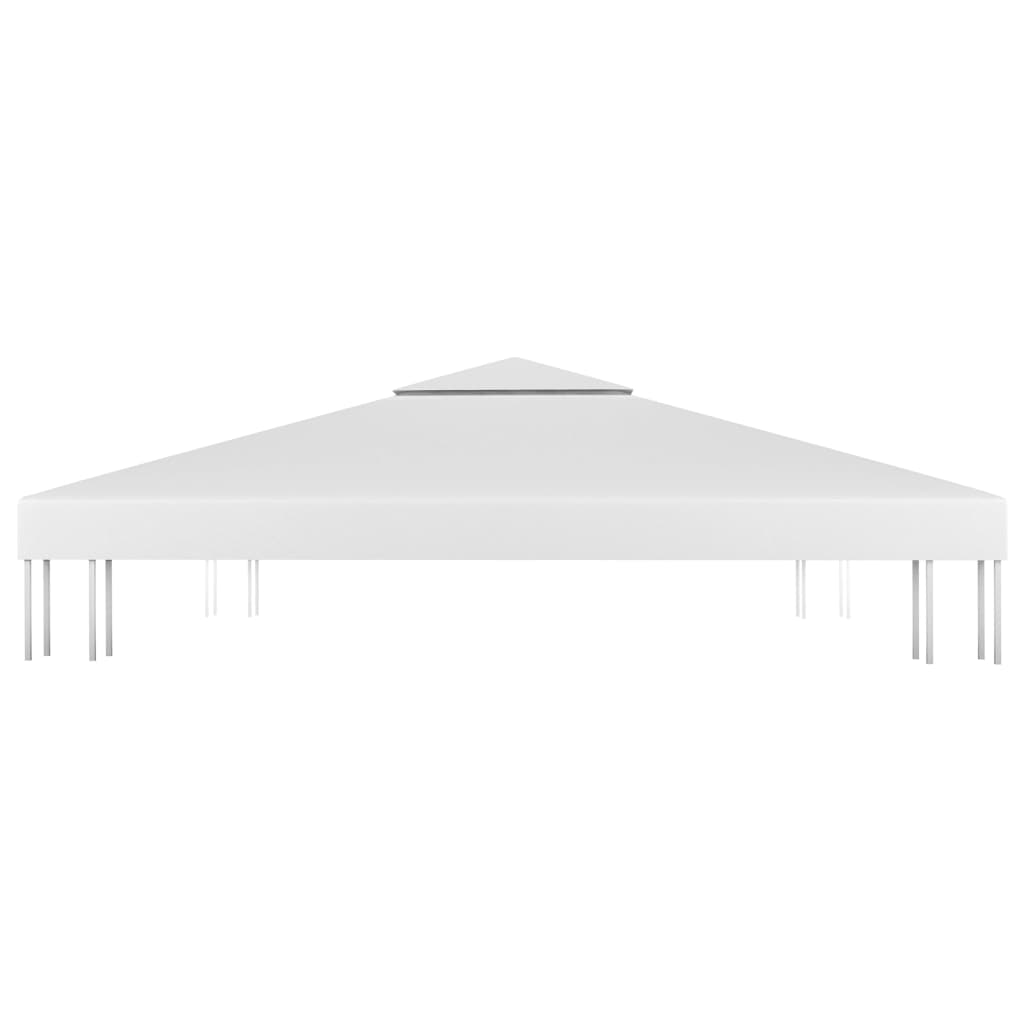Pavillon-Dachplane mit Kaminabzug 310 g/m² 4x3 m Weiß - Xcelerate Your Shopping - Place-X Shop