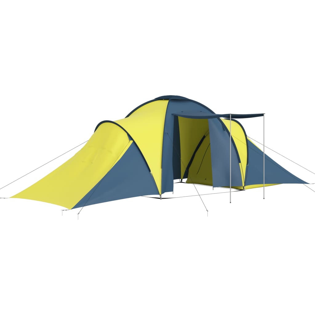 Campingzelt 6 Personen Blau und Gelb - Xcelerate Your Shopping - Place-X Shop