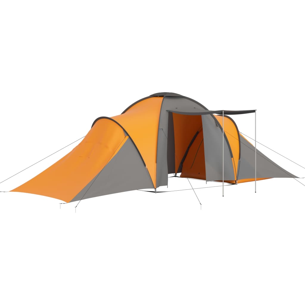 Campingzelt 6 Personen Grau und Orange - Xcelerate Your Shopping - Place-X Shop