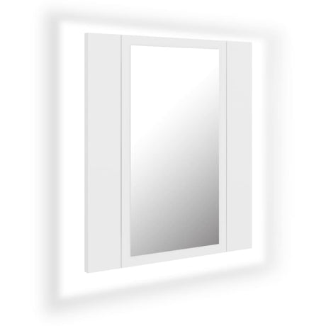 LED-Bad-Spiegelschrank Weiß 40x12x45 cm Acryl - Place-X Shop