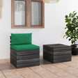 2-tlg. Garten-Sofagarnitur aus Paletten mit Kissen Kiefernholz - Xcelerate Your Shopping - Place-X Shop