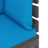 Garten-Palettensofa 4-Sitzer mit Kissen Kiefer Massivholz - Xcelerate Your Shopping - Place-X Shop
