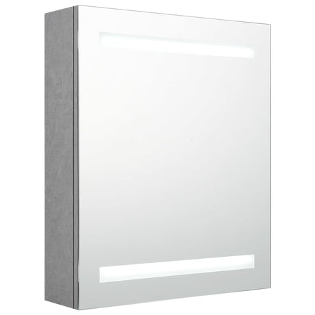 LED-Bad-Spiegelschrank Betongrau 50x14x60 cm - Place-X Shop