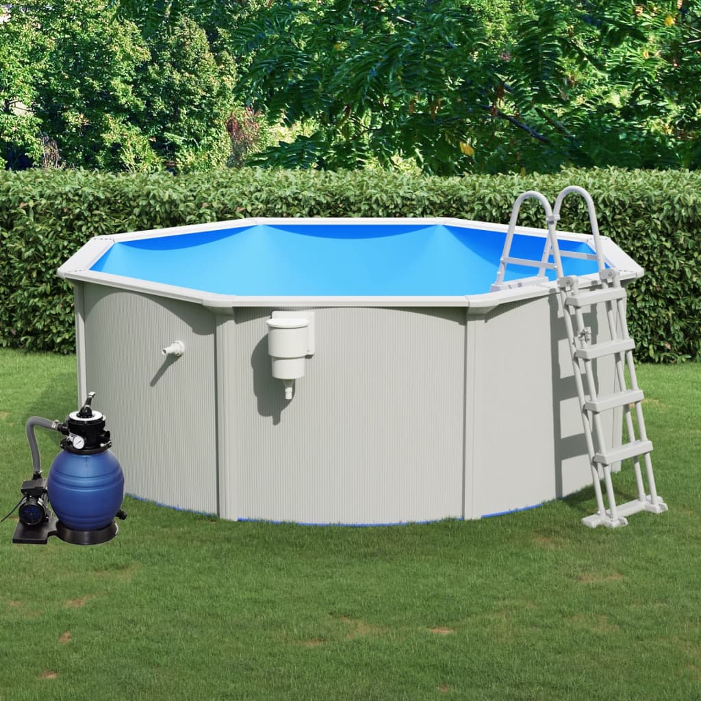 Pool mit Sandfilterpumpe und Leiter 360x120 cm - Place-X Shop
