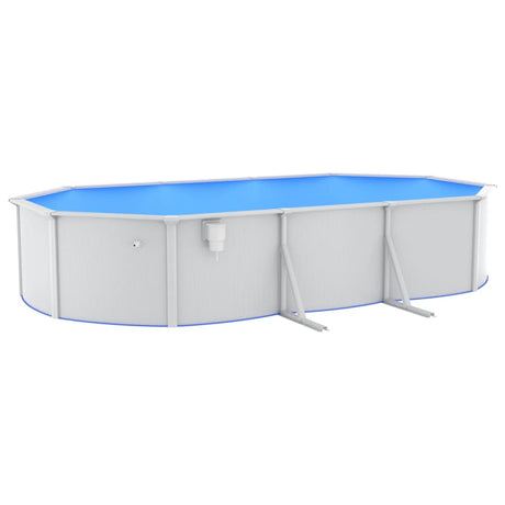 Pool mit Sandfilterpumpe und Leiter 610x360x120 cm - Place-X Shop
