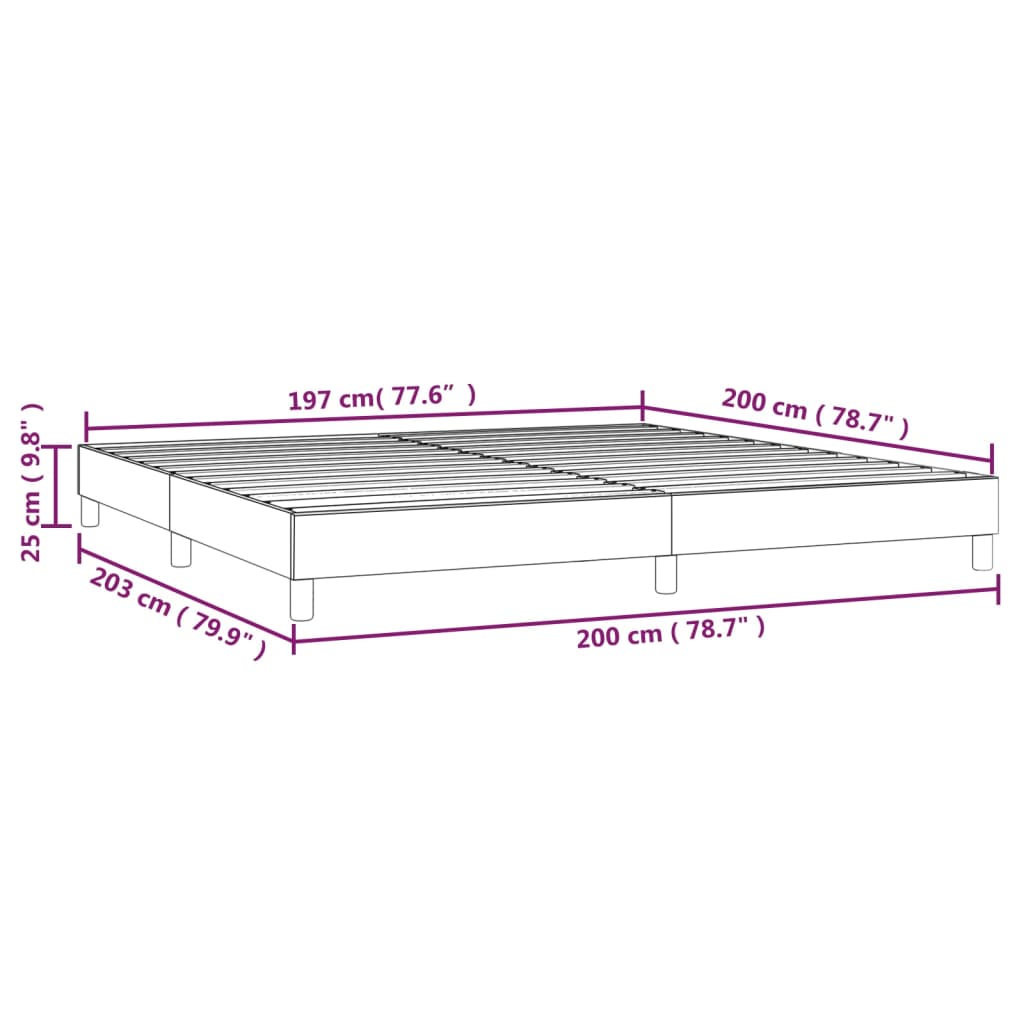 Boxspringbett Taupe 200x200 cm Stoff - Xcelerate Your Shopping - Place-X Shop