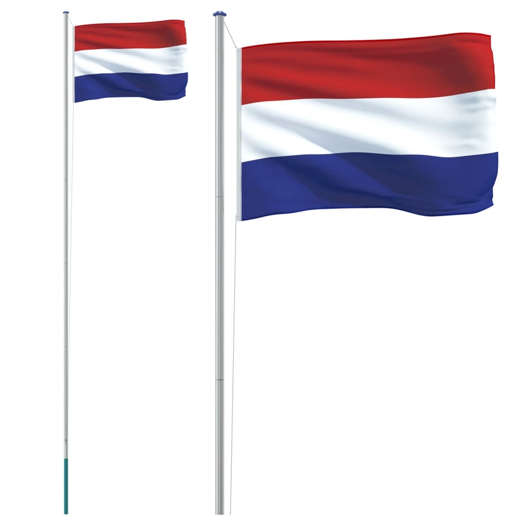 Niederländische Flagge mit Mast 6,23 m Aluminium - Xcelerate Your Shopping - Place-X Shop