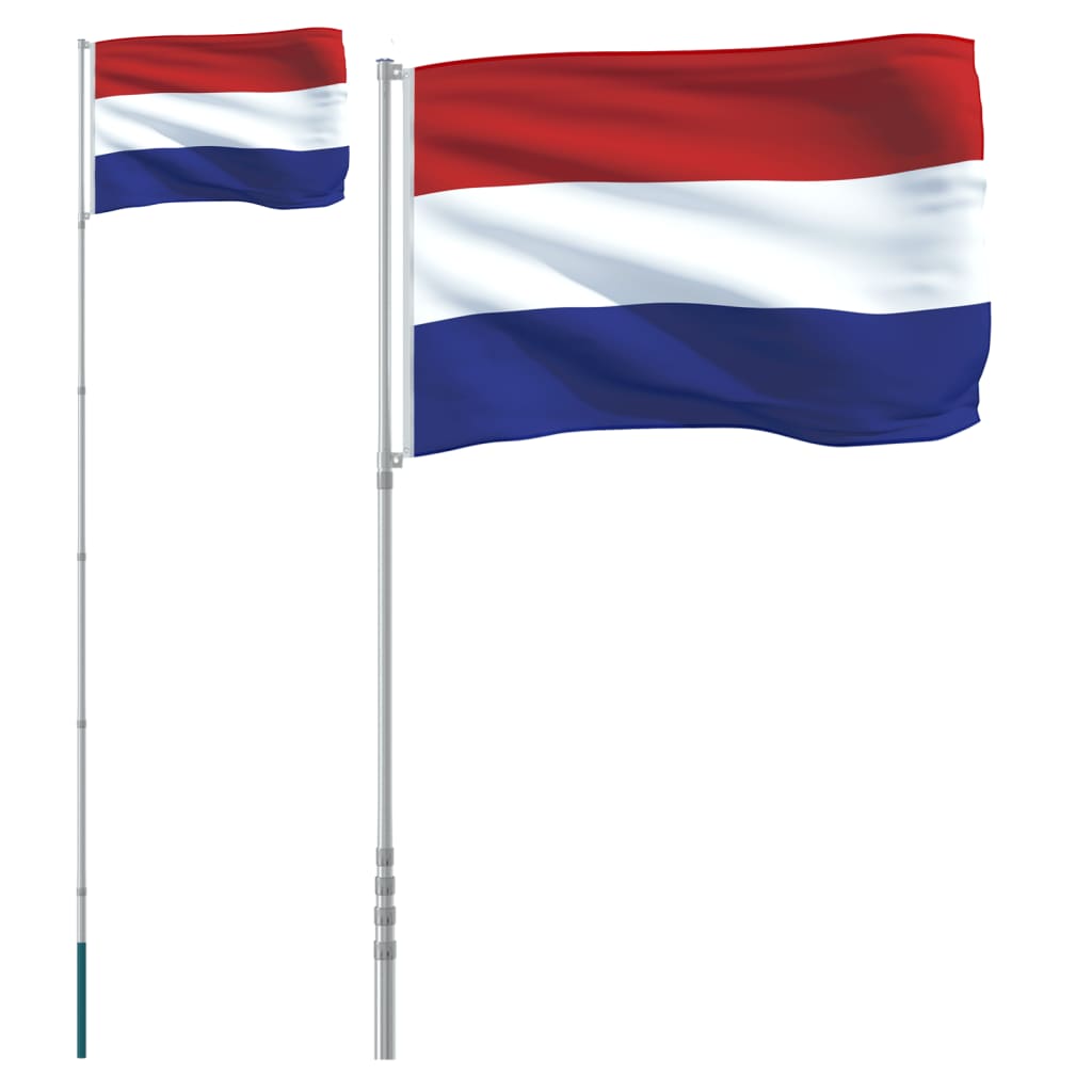 Niederländische Flagge mit Mast 5,55 m Aluminium - Xcelerate Your Shopping - Place-X Shop