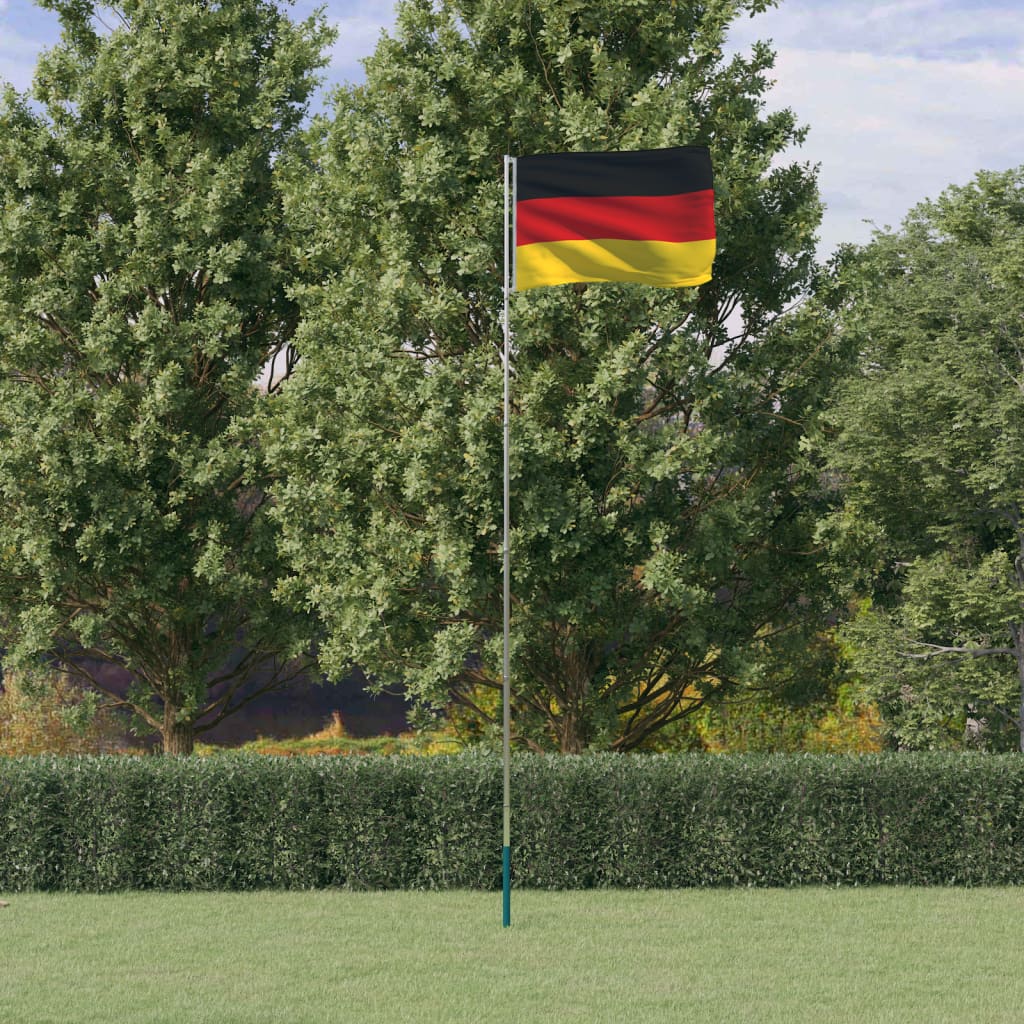 Flagge Deutschlands mit Mast 5,55 m Aluminium - Xcelerate Your Shopping - Place-X Shop