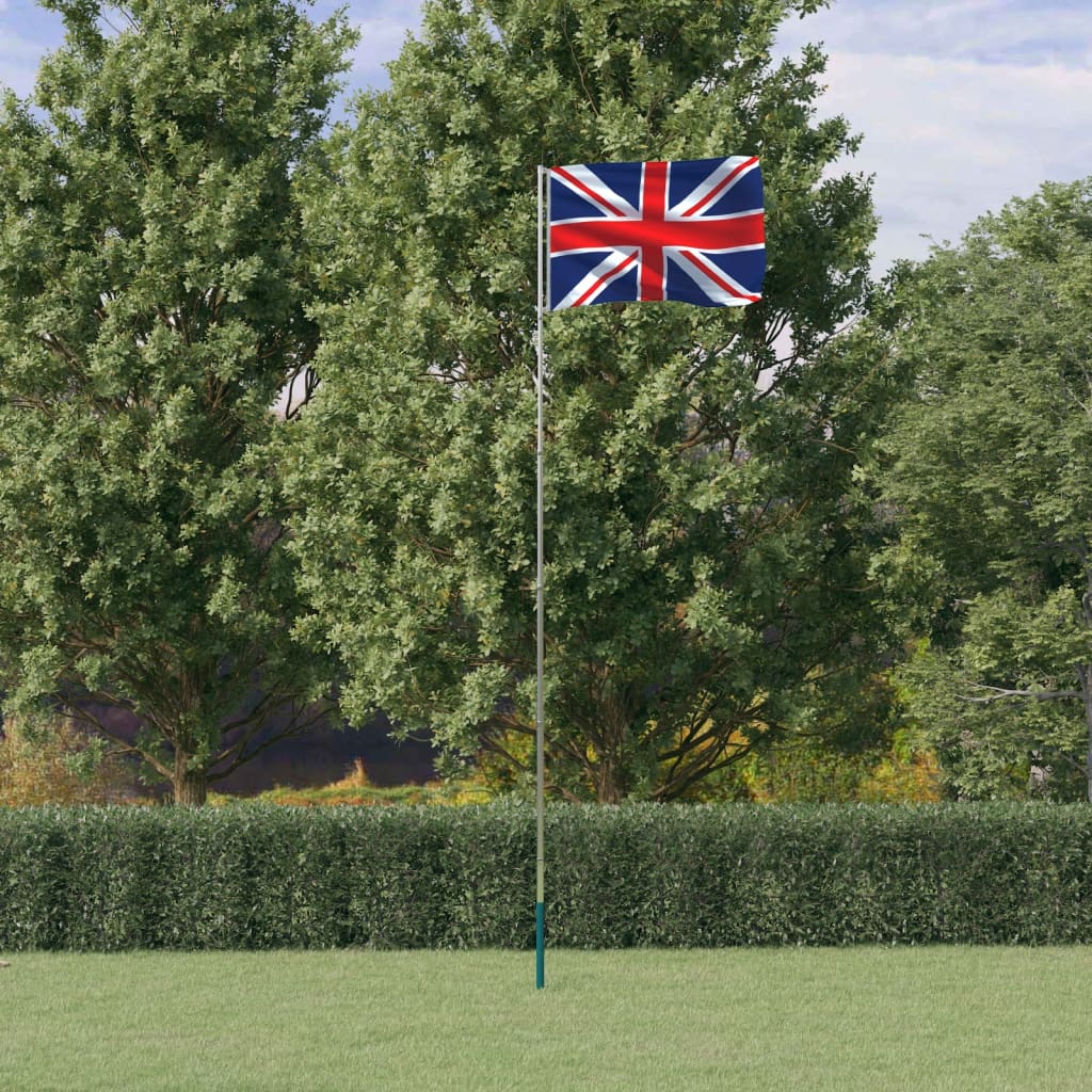 Flagge Großbritanniens mit Mast 5,55 m Aluminium - Xcelerate Your Shopping - Place-X Shop