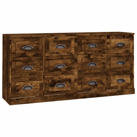 Sideboards 2 Stk. Räuchereiche Holzwerkstoff - Xcelerate Your Shopping - Place-X Shop