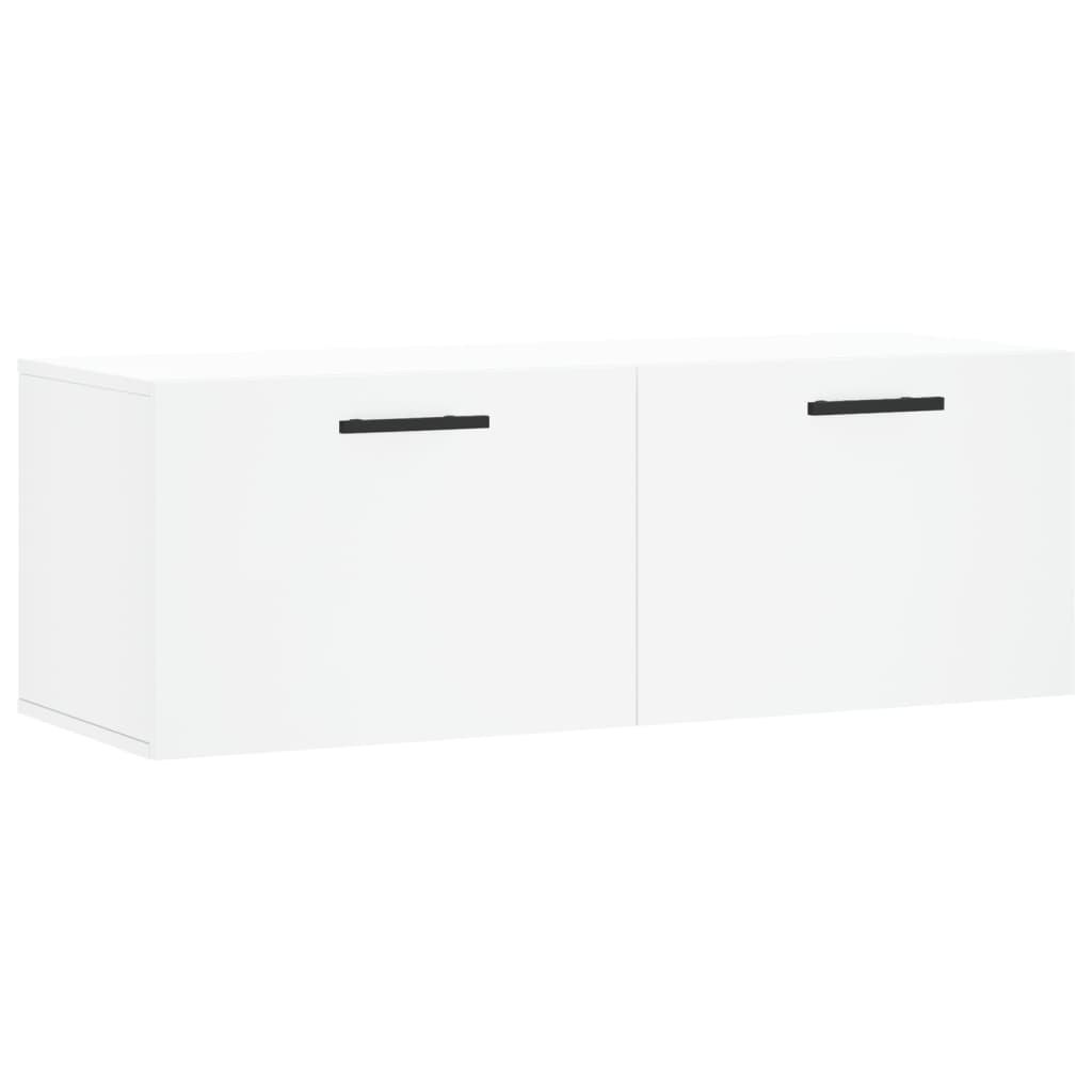 Wandschrank Weiß 100x36,5x35 cm Holzwerkstoff - Place-X Shop