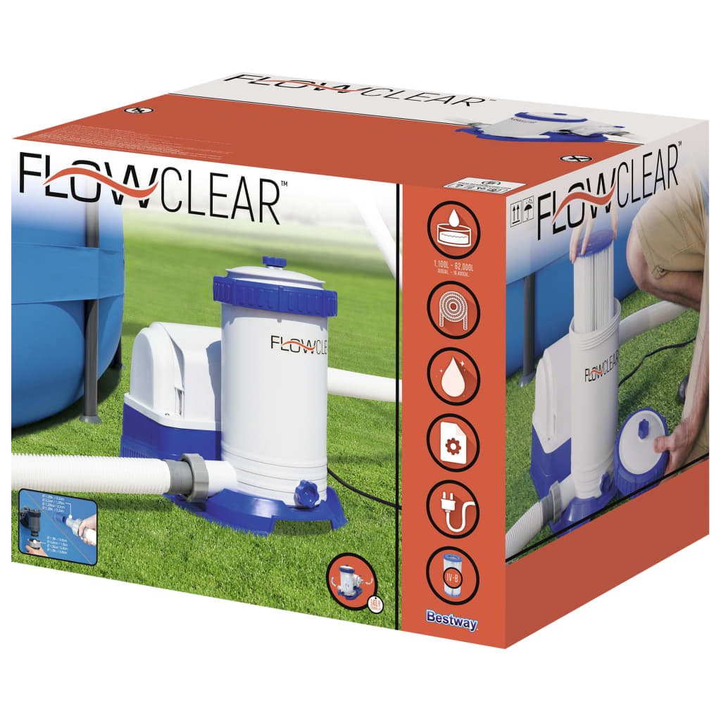 Bestway Pool-Filterpumpe Flowclear 9463 L/h - Place-X Shop